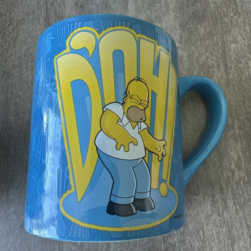 The Simpsons Homer D'oh Coffee Cup Mug 14oz Matt Groening Work Tv Cartoon Show